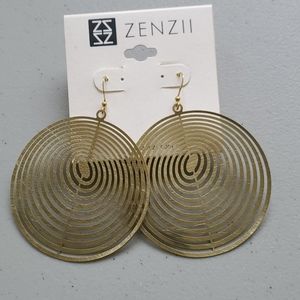 Textured Round Earrings